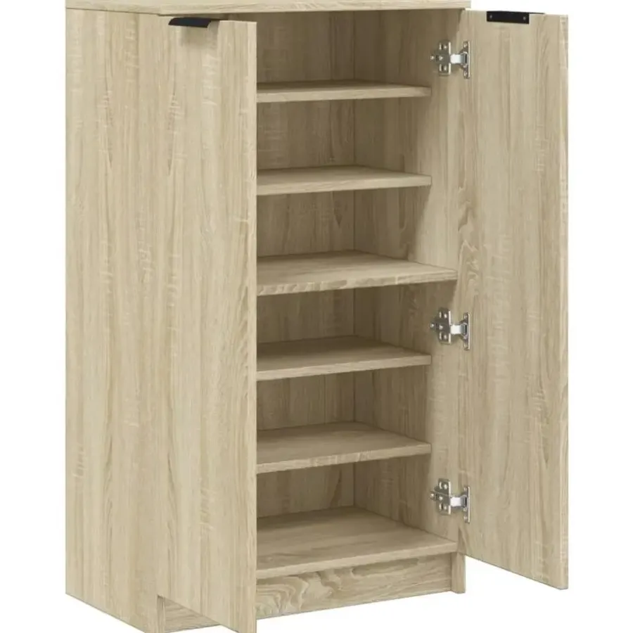 vidaXL - Schoenenrek - Bruin - Bewerkt hout
