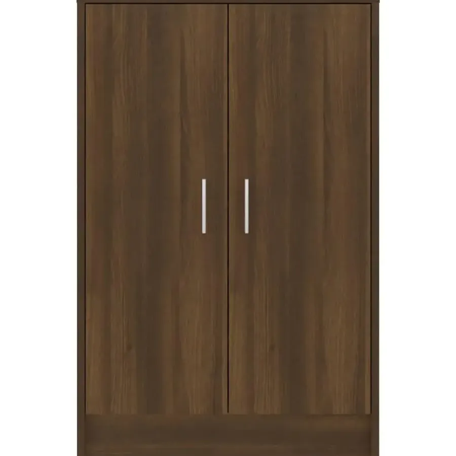 Schoenenkasten-vidaXL - Schoenenrek - Bruin - Bewerkt hout - 60 x 35 x 92 cm