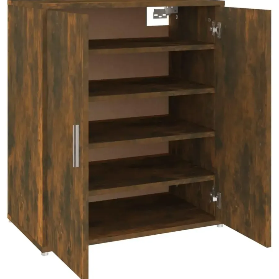 vidaXL - Schoenenrek - Bruin - Bewerkt hout - 60 x 35 x 70 cm