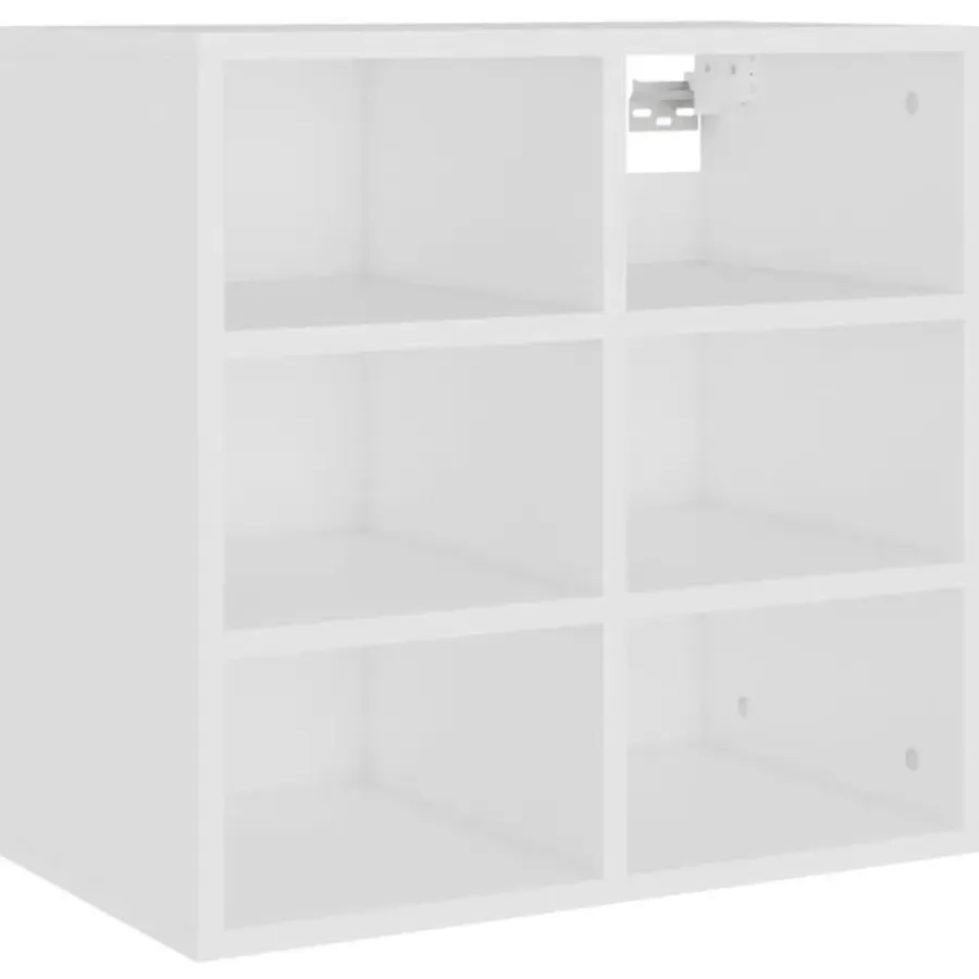 vidaXL - Schoenenrek - Wit - Bewerkt hout - 2 stuks