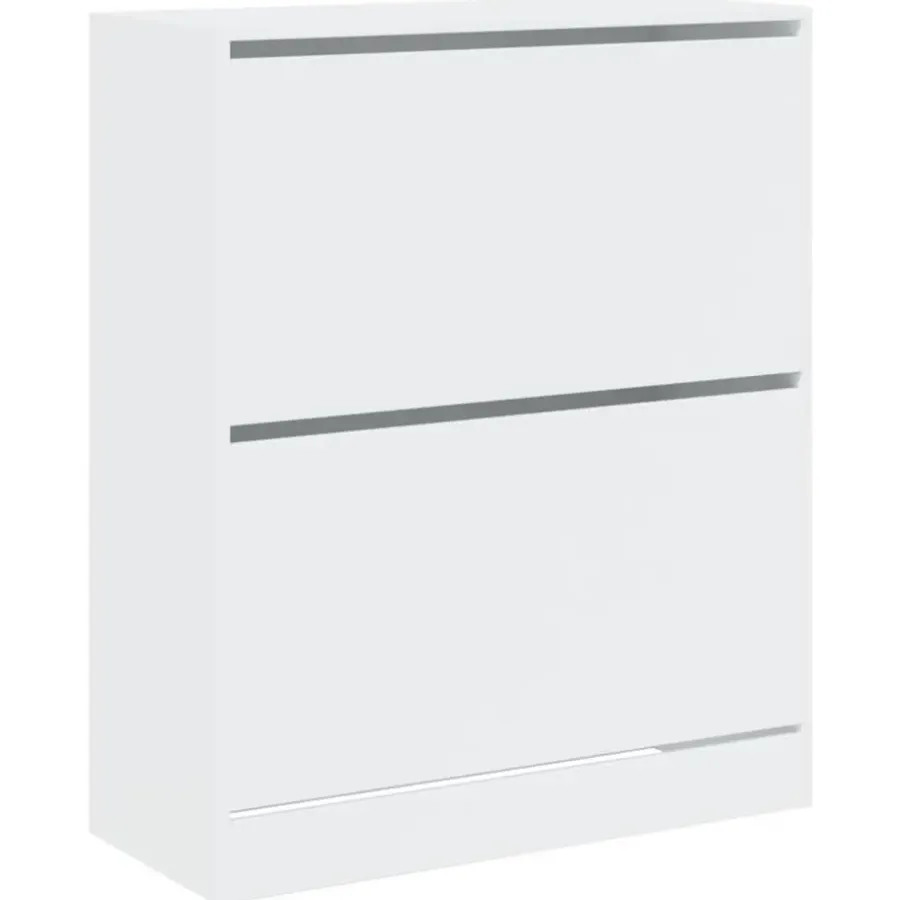 vidaXL - Schoenenrek - Wit - Bewerkt hout - 80 x 34 x 96.5 cm