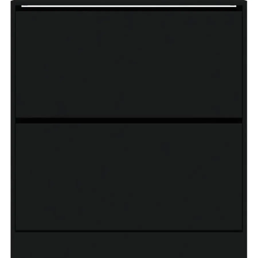 vidaXL - Schoenenrek - Zwart - Bewerkt hout - 80 x 21 x 87.5 cm
