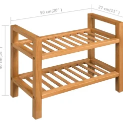 vidaXL - Schoenrek - Bruin - Hout