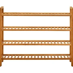 Kledingopbergers-vidaXL - Schoenrek - Bruin - Hout