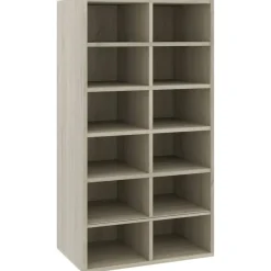 vidaXL - Schoenrek - Bruin - Bewerkt hout