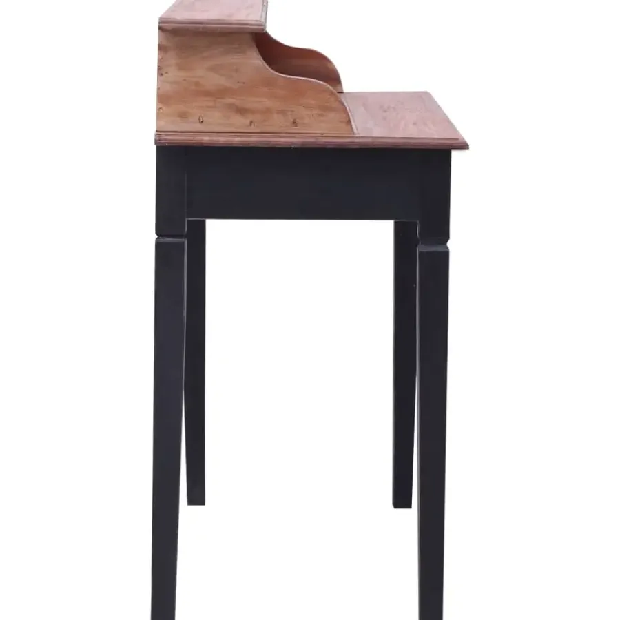 vidaXL - Schrijftafel - Bruin - Gerecycled hout