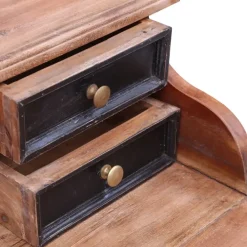 vidaXL - Schrijftafel - Bruin - Gerecycled hout