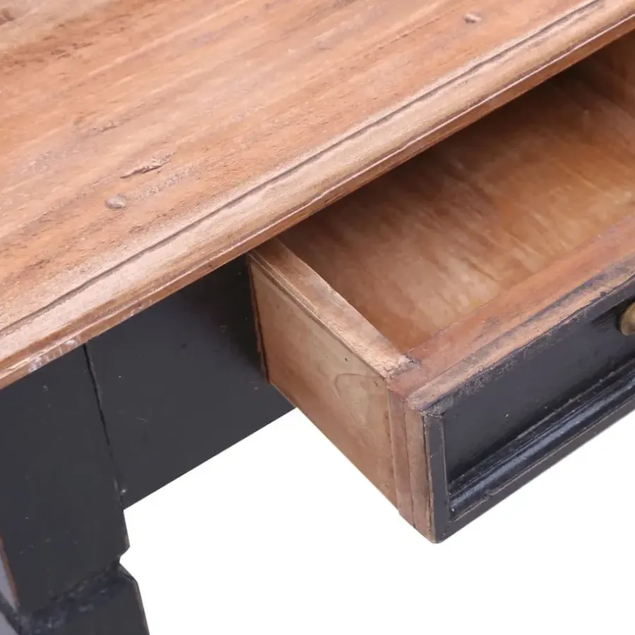 vidaXL - Schrijftafel - Bruin - Gerecycled hout