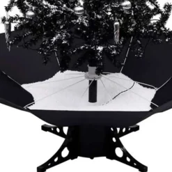 vidaXL - Sneeuwende Kerstboom - Zwart - 190 x 115 cm