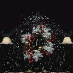 Kerstverlichting-vidaXL - Sneeuwende Kerstboom - Blauw - PVC