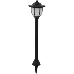 Prikspots|Solar Tuinverlichting-vidaXL - Solarlamp - Zwart - Polypropyleen - 3 stuks