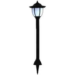 Prikspots|Solar Tuinverlichting-vidaXL - Solarlamp - Zwart - Polypropyleen - 3 stuks