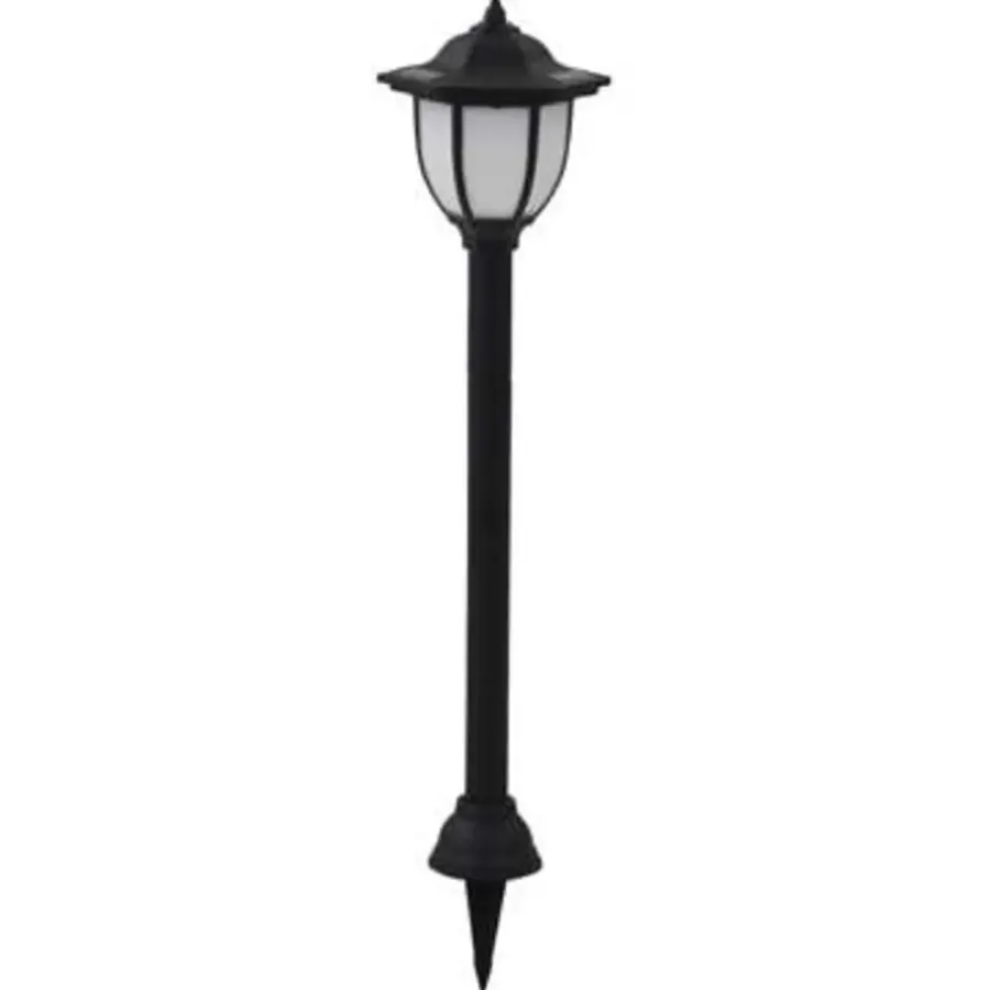 Prikspots|Solar Tuinverlichting-vidaXL - Solarlamp - Zwart - Polypropyleen - 6 stuks