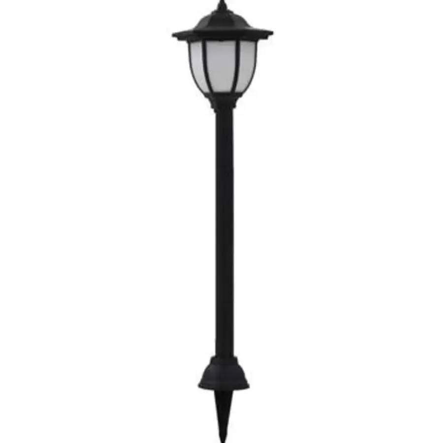 Prikspots|Solar Tuinverlichting-vidaXL - Solarlamp - Zwart - Polypropyleen - 6 stuks