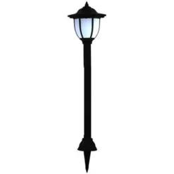 Prikspots|Solar Tuinverlichting-vidaXL - Solarlamp - Zwart - Polypropyleen - 6 stuks