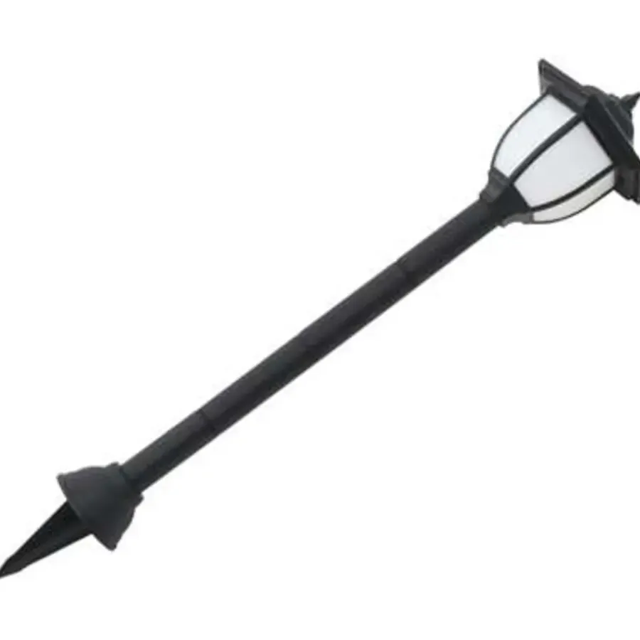 Prikspots|Solar Tuinverlichting-vidaXL - Solarlamp - Zwart - Polypropyleen - 6 stuks
