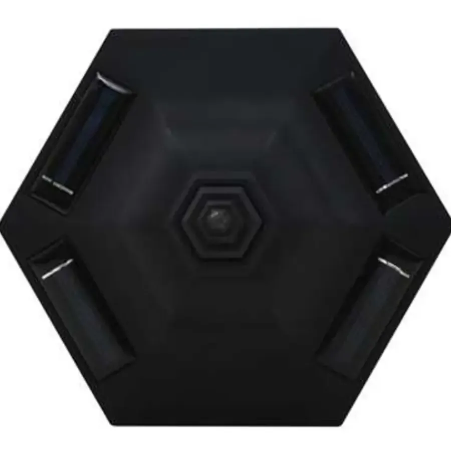Prikspots|Solar Tuinverlichting-vidaXL - Solarlamp - Zwart - Polypropyleen - 6 stuks