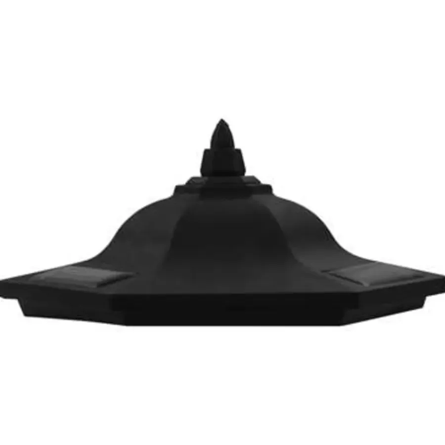 Prikspots|Solar Tuinverlichting-vidaXL - Solarlamp - Zwart - Polypropyleen - 6 stuks