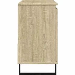vidaXL - Sonoma eiken Wastafelonderkast met 1 deur 2 lades - 65x33x60 cm