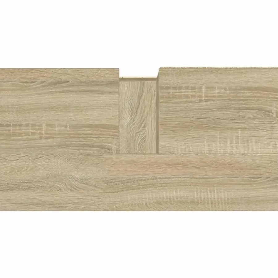 vidaXL - Sonoma eiken Wastafelonderkast met 1 deur 2 lades - 65x33x60 cm
