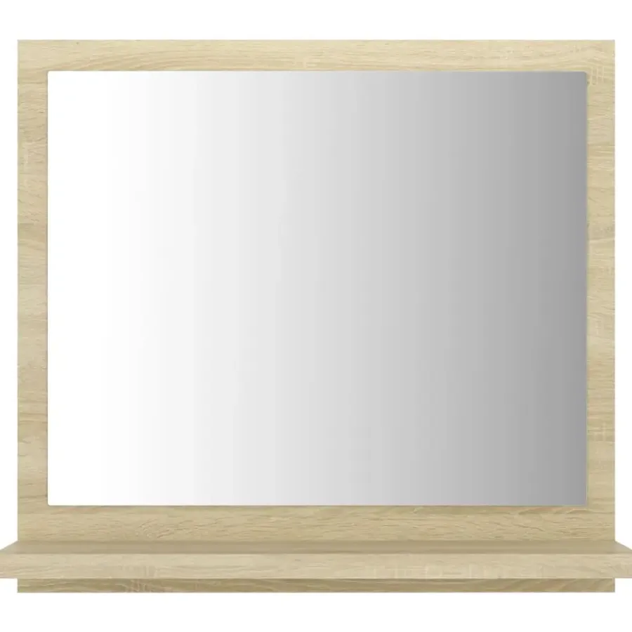 vidaXL - Spiegel - Bruin - Bewerkt hout - 40 x 10.5 x 37 cm