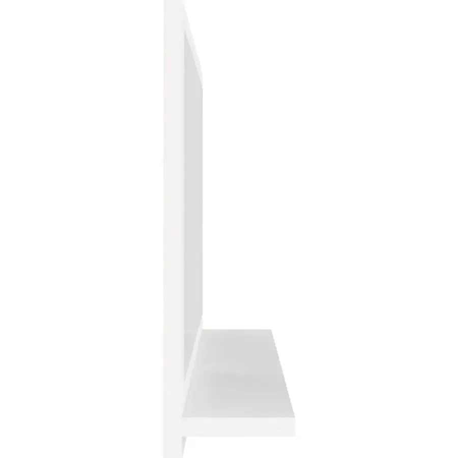 Spiegelkasten-vidaXL - Spiegel - Wit - Bewerkt hout - 60 x 10.5 x 37 cm
