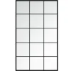 vidaXL - Spiegel - Zwart - Metaal - 100 x 60 cm