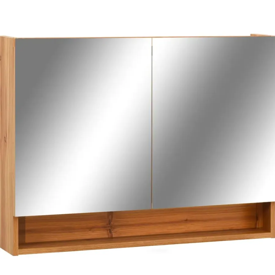 vidaXL - Spiegelkast - Bruin - MDF