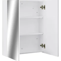 vidaXL - Spiegelkast - Wit - MDF