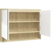 Spiegelkasten-vidaXL - Spiegelkast - Wit - MDF
