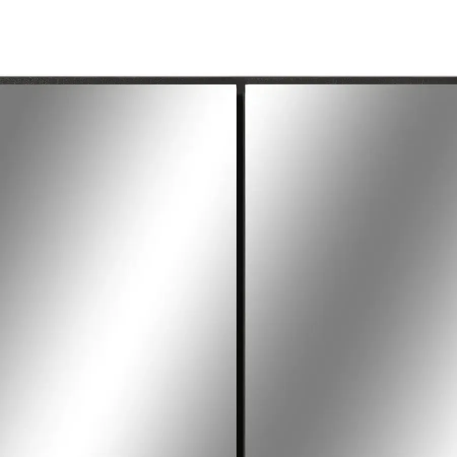 Spiegelkasten-vidaXL - Spiegelkast - Zwart - MDF