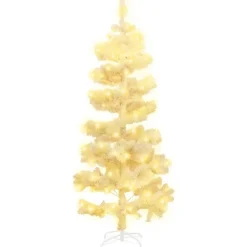 Kerstbomen-vidaXL - Spiraalkerstboom - Wit - 150 x 80 cm