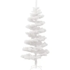 Kerstbomen-vidaXL - Spiraalkerstboom - Wit - 150 x 80 cm