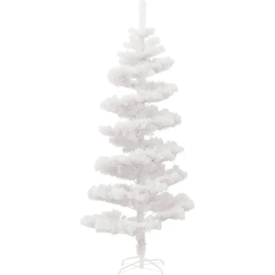 Kerstbomen-vidaXL - Spiraalkerstboom - Wit - 150 x 80 cm