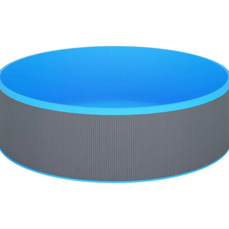 vidaXL - Splasher Pool - Grijs - Staal
