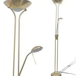 vidaXL - Staande Lamp - Goud - Staal
