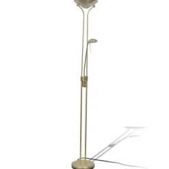 vidaXL - Staande Lamp - Goud - Staal