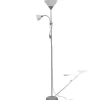Staande Lampen-vidaXL - Staande Lamp - Grijs - Staal