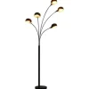 Staande Lampen-vidaXL - Staande Lamp - Zwart - Staal