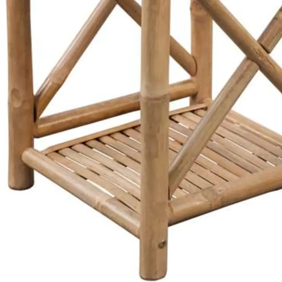 vidaXL - Staande Plank - Bruin - Bamboe