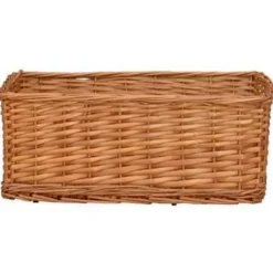 Opbergmanden-vidaXL - Stapelbare Mandenset - Bruin - Wicker
