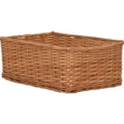 Opbergmanden-vidaXL - Stapelbare Mandenset - Bruin - Wicker
