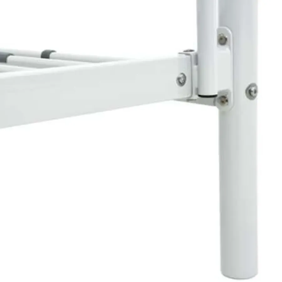 1-Persoons Bedden-vidaXL - Stapelbed - Wit - metaal - 90x200 cm