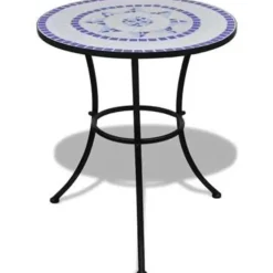 vidaXL - Stoel - Blauw - Keramiek