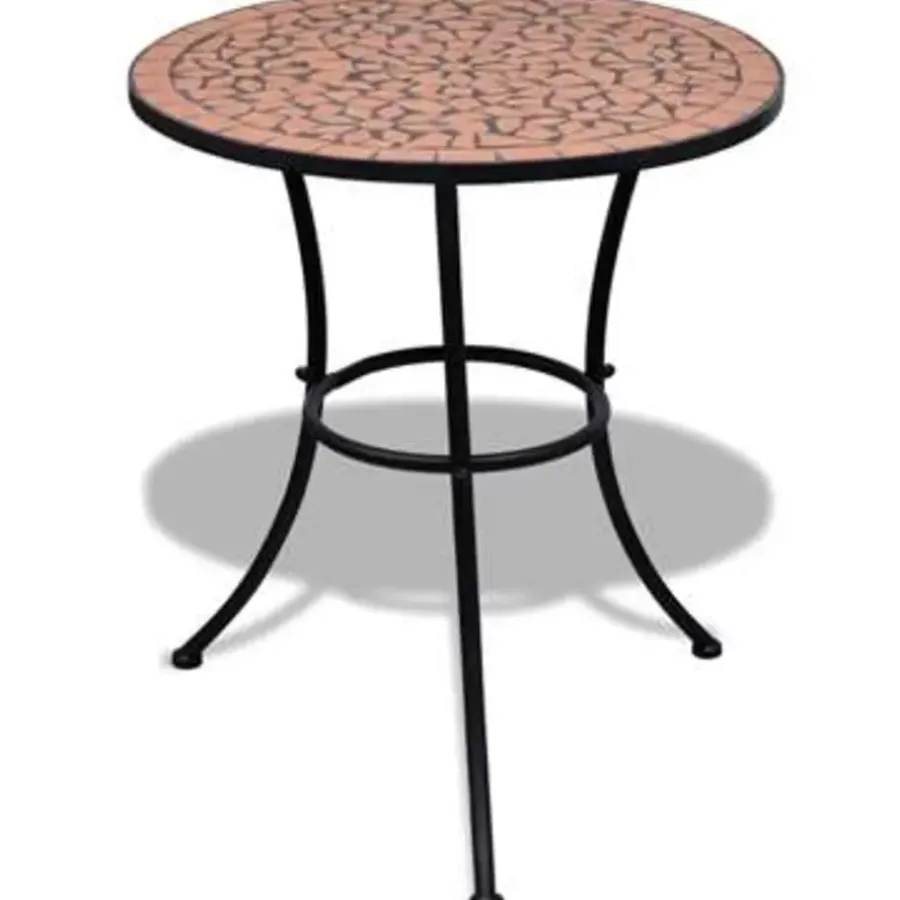 Bistro- & Balkonsets-vidaXL - Stoel - Bruin - Keramiek