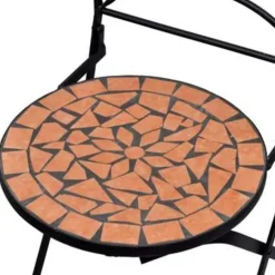 Bistro- & Balkonsets-vidaXL - Stoel - Bruin - Keramiek
