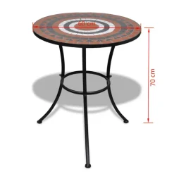 Bistro- & Balkonsets-vidaXL - Stoel - Bruin - Keramiek