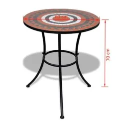 Bistro- & Balkonsets-vidaXL - Stoel - Bruin - Keramiek