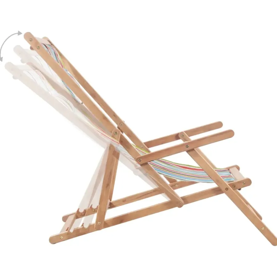 Kamperen En Outdoor-vidaXL - Strandstoel - Multikleur - Stof