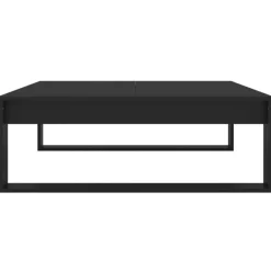 vidaXL - Tafel - Zwart - Bewerkt hout - 100 x 100 cm